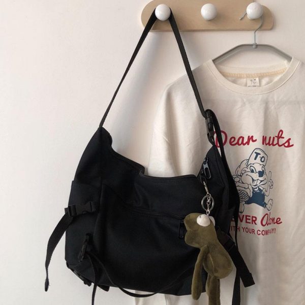 Canvas Student Crossbody Bag - Modakawa Modakawa