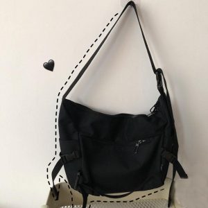 Canvas Student Crossbody Bag - Modakawa Modakawa